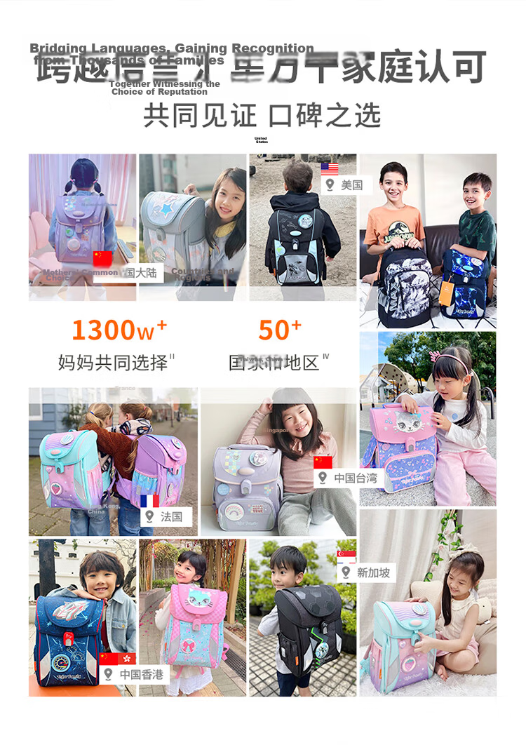 TigerFamily Tiger Backpack for Primary School Students Grades 3-6, Middle And High School Students, Spine-Protecting And Load-Reducing Backpack for Boys And Girls 27