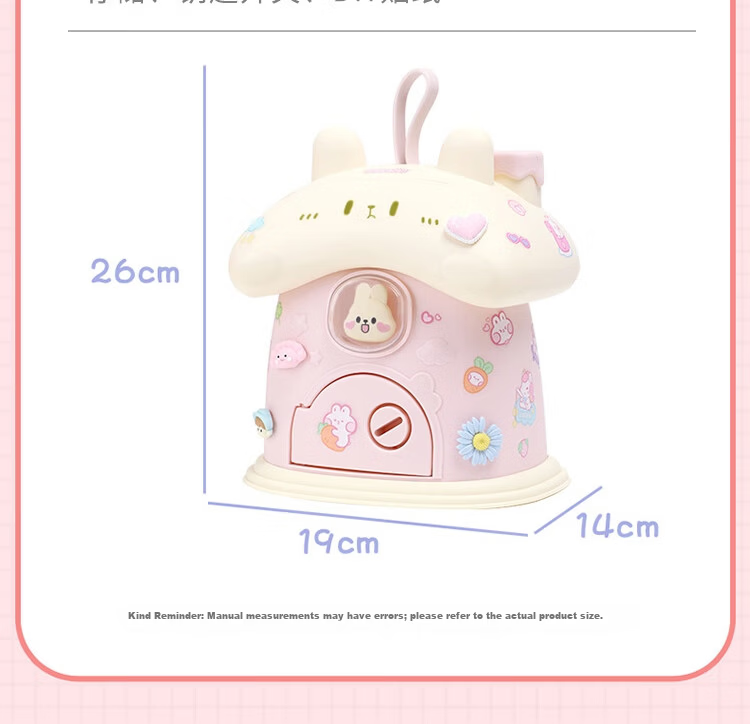 MKBIBI Children's Piggy Bank Girl Birthday Gift Large Capacity Bunny Coin Bank Ages 7-14 13