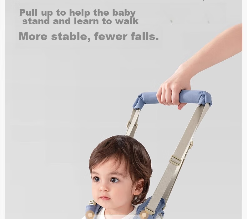 Beitais Baby Walking Harness Anti-Choke Breathable Toddler Walking Stand Fall Prevention Safety Strap Spruce Blue 5