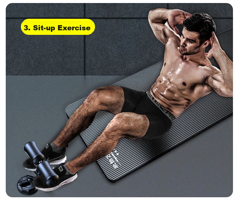 Xinyiwanjia Sit-Up Assistant Equipment Fitness Sit-Up Board Abdominal Machine Belly Reduction Foot Pedal Abdominal Trainer Crunch Board Abdominal Muscle Board 13