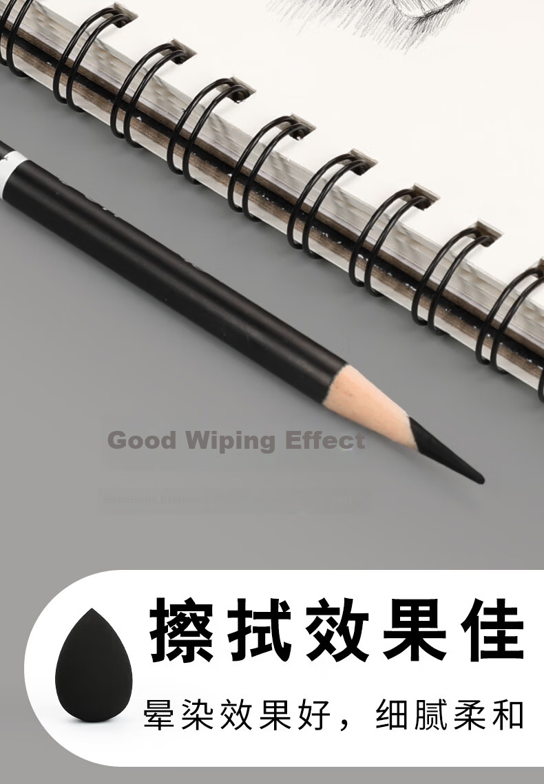 Surada Sketch Eraser Cotton Sketch Pencil Eraser Ball Eraser Pen Student Drawing Quick Sketch Sponge Ball Paper Eraser Makeup Sponge Tool DIY101 12