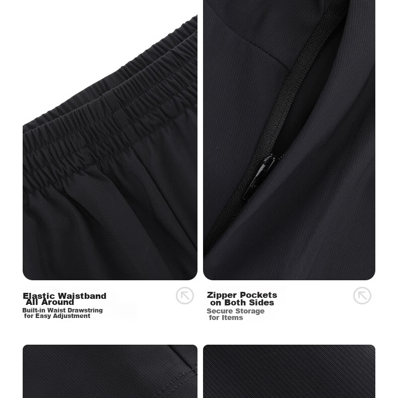 361° Men's Spring Summer Sun Protection Outdoor Sports Casual Loose Cooling Heat Shield U-Shaped Pants 652614707-1 18