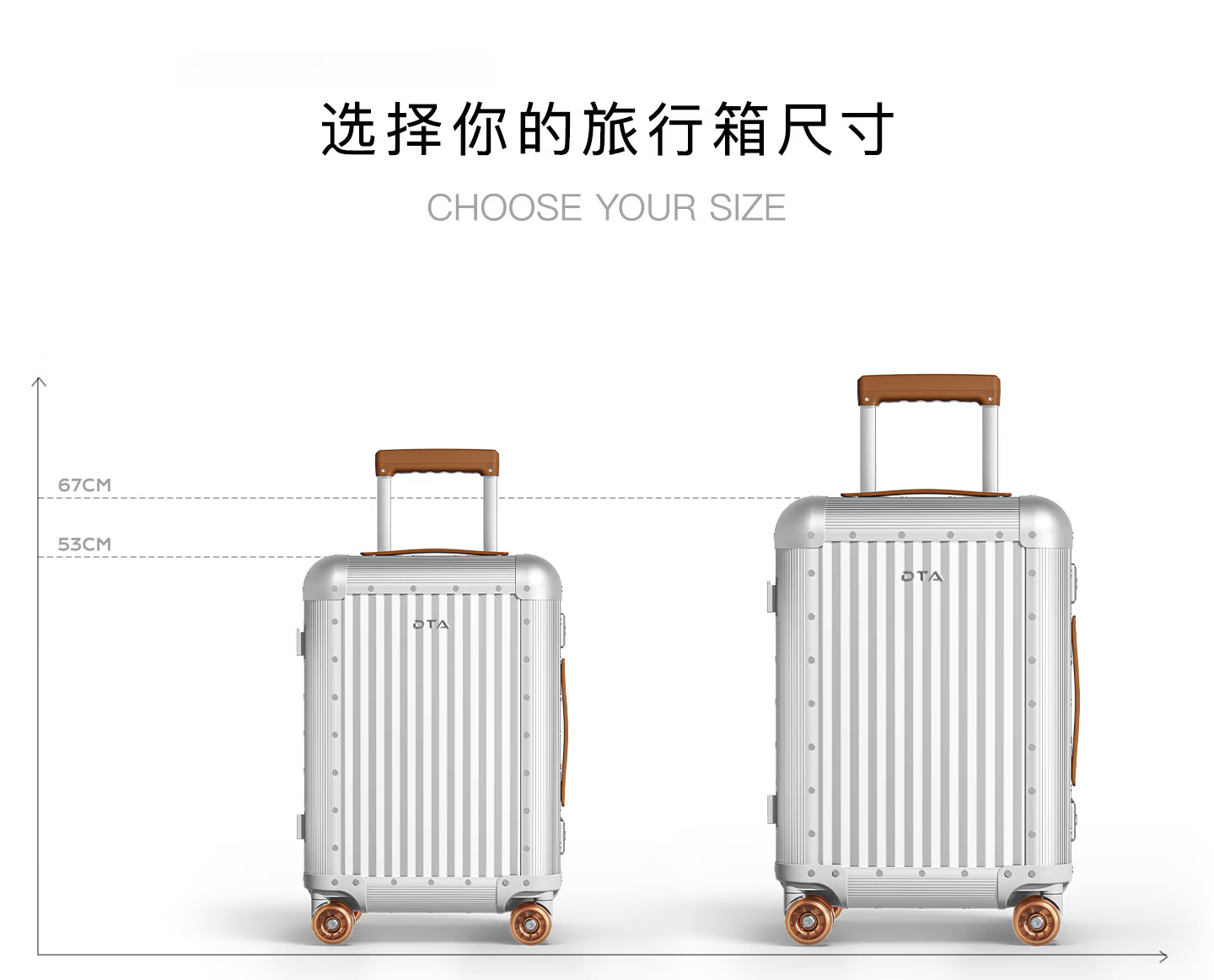 DTA Full Aluminum Magnesium Alloy Luggage Durable Unisex Carry-On Spinner Suitcase Business Travel Trolley Bag 10