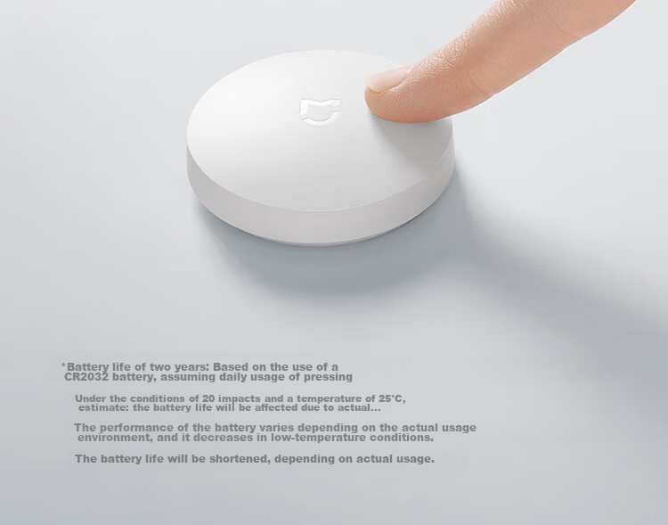 MI Wireless Bluetooth Smart Switch Button Wireless Switch Compatible with Gateway Adhesive and Portable 21