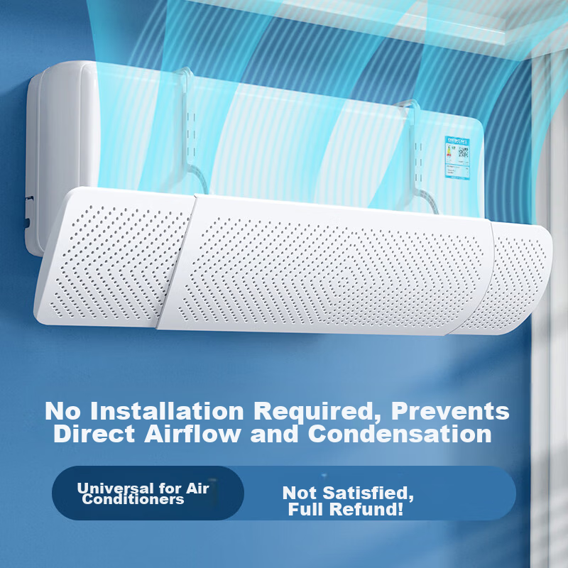 Little Queen Air Conditioner Wind Shield Adjustable Anti-Direct Blow Wall-Mounted Deflector 120cm Universal for Baby and Postpartum Use