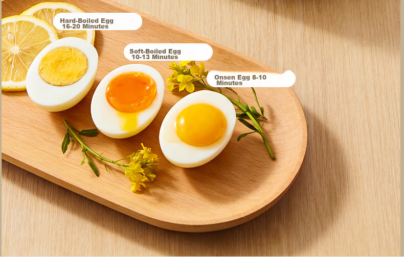 CHIGO Egg Cooker Double-Layer Steamer Smart Timer Auto Power-Off 2026 Model Breakfast Steamed Egg Machine JPZDQ859 9