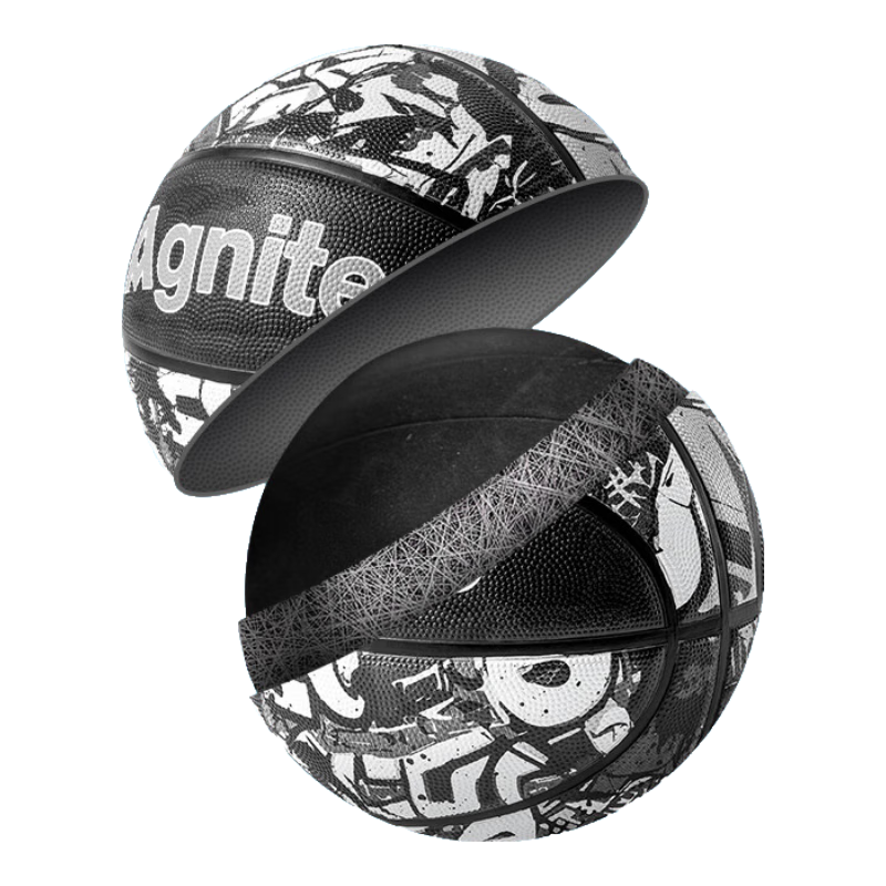Deli No. 7 Youth Graffiti Basketball, Student Standard Indoor And Outdoor Training, Non-Slip Wear-Resistant Training for Cement Courts