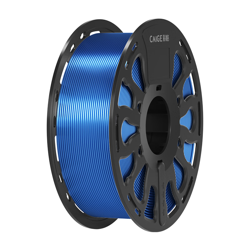 Caige 3D Printing Filament Silk PLA 1.75mm Compatible with Tuozhu, Chuangxiang Sanwei, Duoku, Jiguang Erwo DIY Printer Filament Blue 1kg