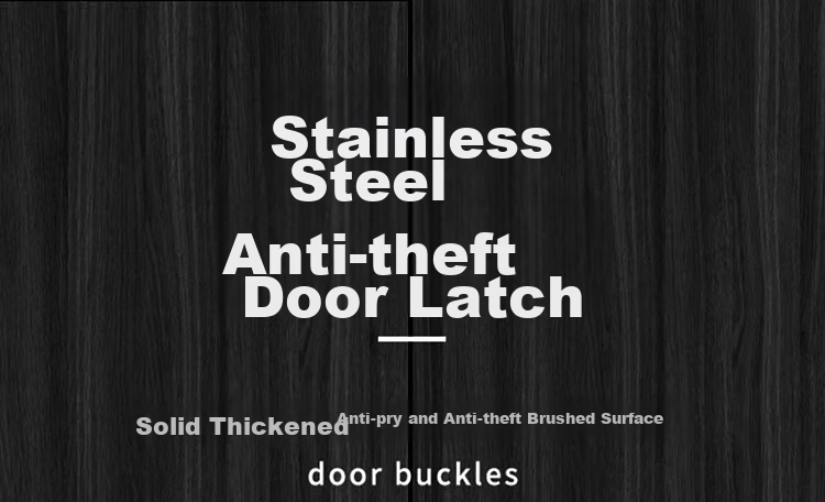 Auburn 5045 Right Angle Door Latch + Padlock Stainless Steel Student Dormitory Fixed Door Lock Hasp Door Catch Hinge Bolt Lock 1