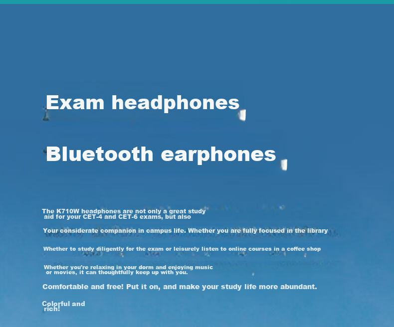 EDIFIER K710W Over-Ear FM Tuning Bluetooth Headphones, Study Headphones, English Listening Test Headphones, Specially Designed for Online Classes, Compatible with Apple, Huawei, Xiaomi, OPPO, Deep Space Black 4