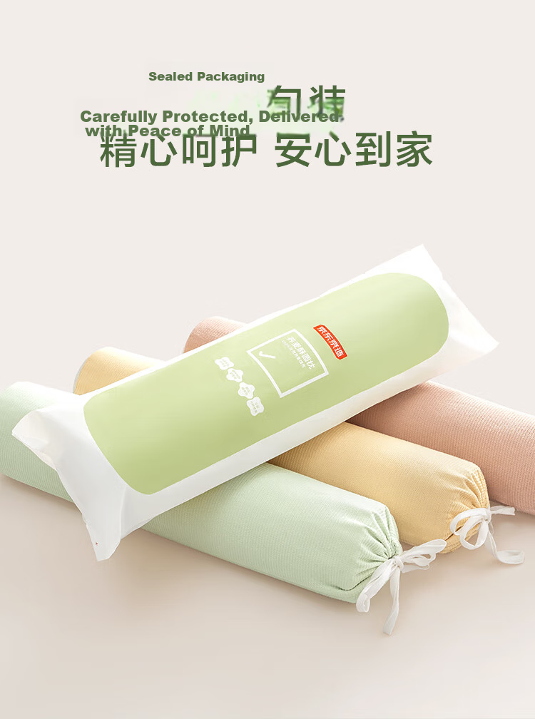 JD Original Cervical Pillow for Wealthy Neck, Deep Buckwheat Hull Filling, Soothing Cervical Traction Cylindrical Pillow, Olive Gree 14