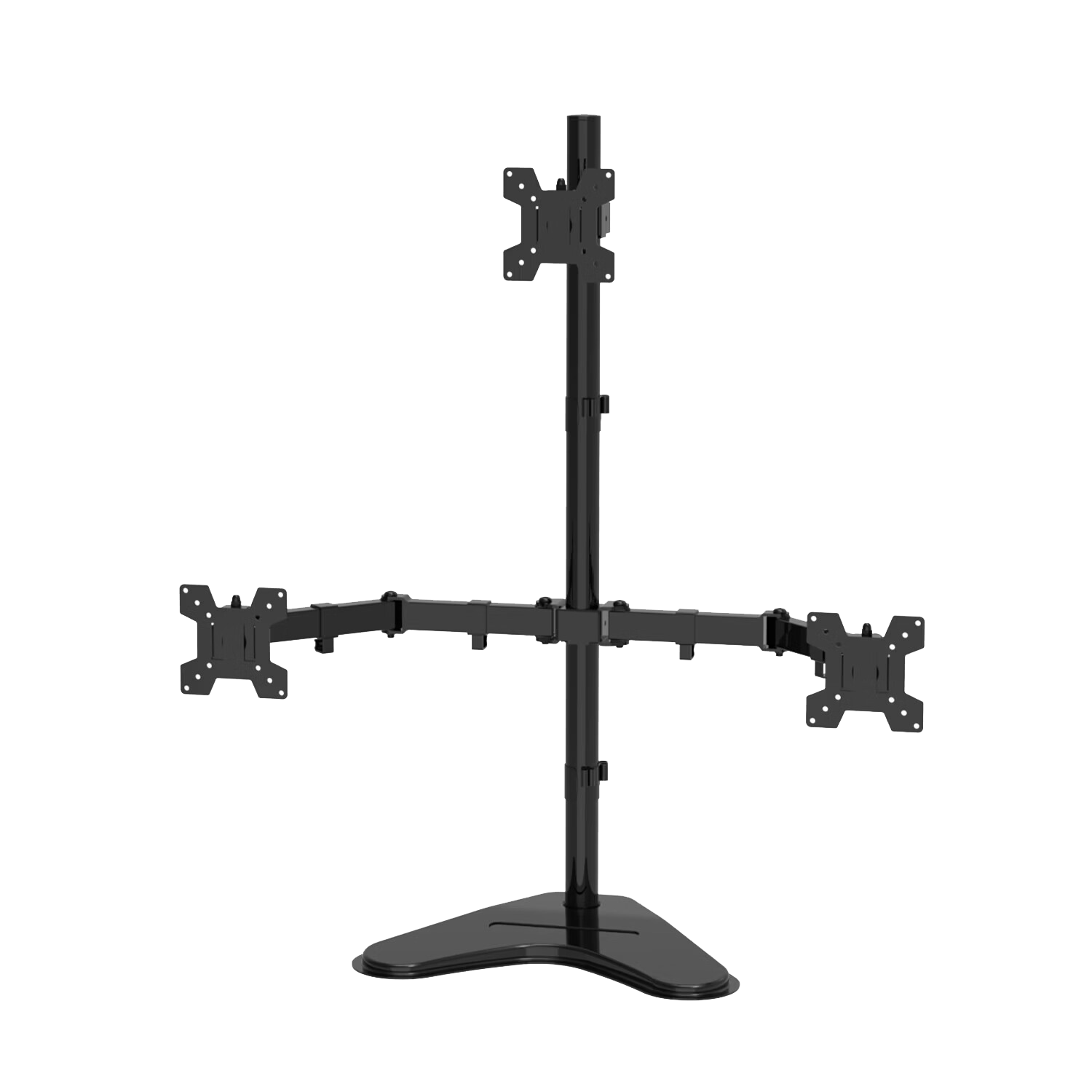 LUCKPRO Three-Screen Monitor Stand, Computer Stand with 3-Screen Splicing, Desktop Placement, Horizontal And Vertical Screen Switching, Upper And Lower Height Adjustment, Universal for 15-30 Inches