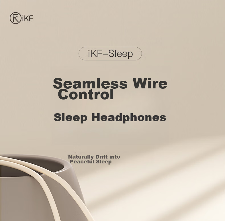 IKF Sleep Wired In-Ear Sleep Headphones Side Sleep Noise Cancelling Soft Earphones with Mic 3.5mm for Apple Android Yunyan White 1