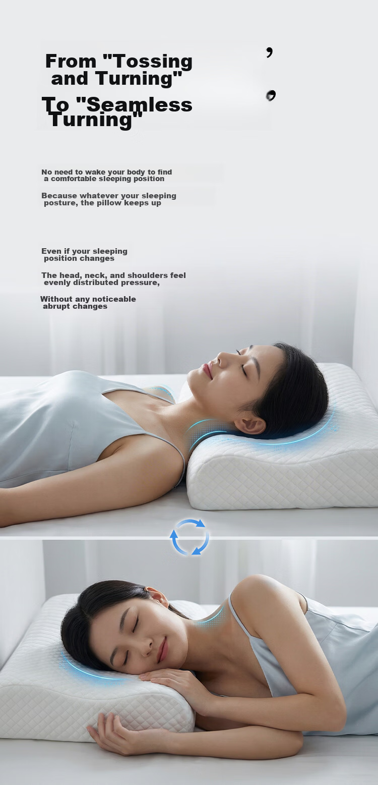 Aeromax Memory Foam Deep Cervical Pillow, Sleeping Pillow with Low Rebound Core, Specialized Single Head And Neck Support Pillow 8