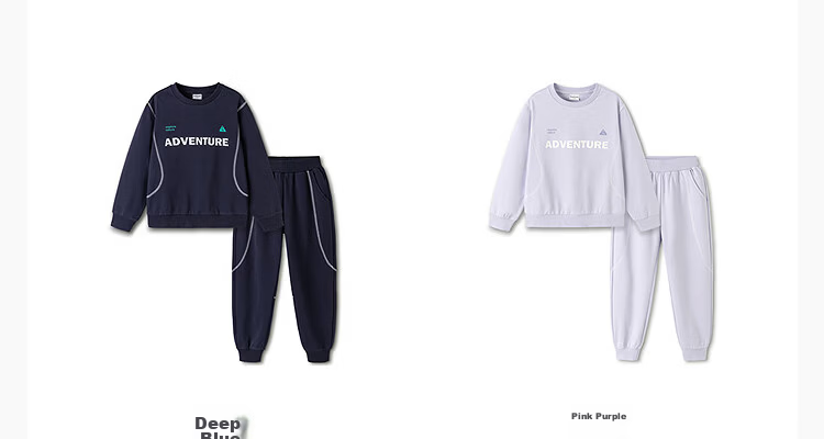 Balabala Kids Sweatshirt Set Two-Piece Boys Girls 2026 New Spring Sports Casual Schoolwear Trendy 17