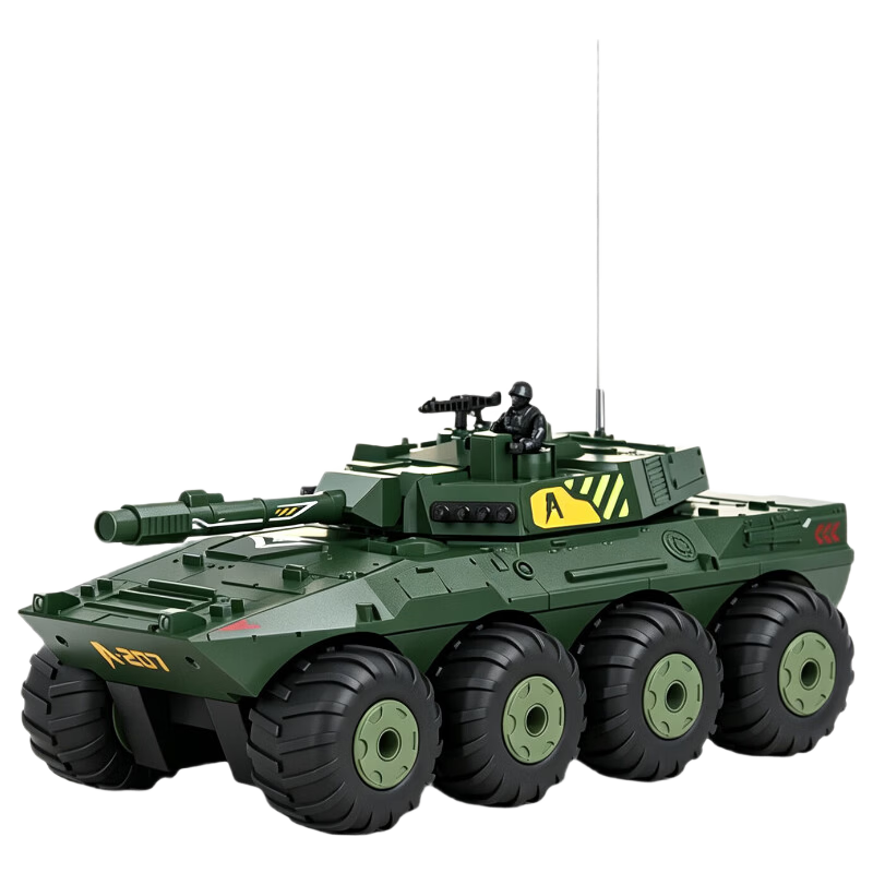 SODEEP Children's Toy Remote Control Car for Boys, Off-Road Amphibious Armored Tank, Off-Road Four-Wheel Drive Drifting Birthday Gift