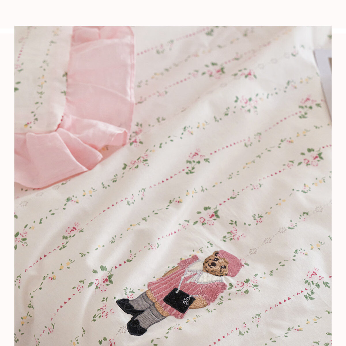 Teenie Weenie Cotton Summer Quilt Antibacterial Machine Washable Lightweight Air Conditioning Blanket Girl Style Double Bed 200*230cm 10