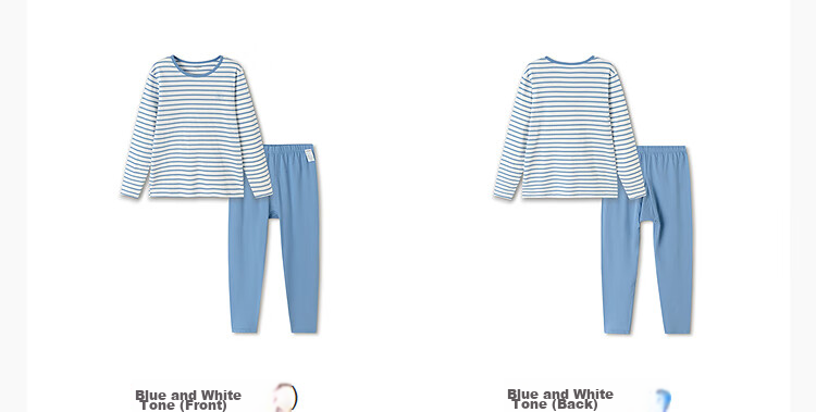 Balabala Kids Children's Underwear Set 2026 Spring Autumn New Boys' Long Johns Cotton Soft Baby Pajamas 36