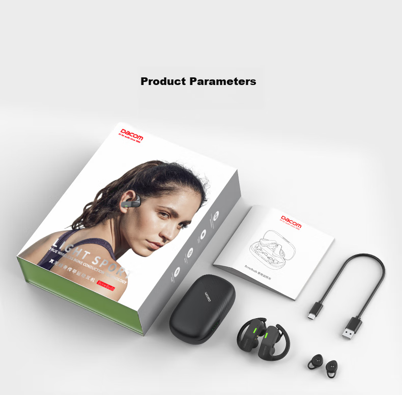 Dacom OpenBuds [Apple MFI Certified] Open-Style Bluetooth Earphones for Sports And Running, Non-In Wireless Ear-Hook Air-Bone Conduction Concept, Compatible with Huawei And Xiaomi 17