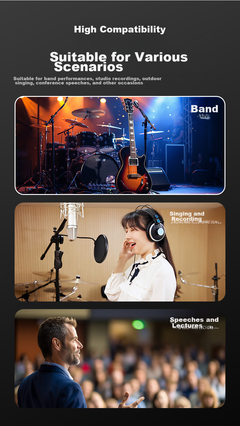 SAST K22 Microphone Wired to Wireless Dynamic Microphone, Capacitor Tuned Transmitter And Receiver for Musical Instruments And Audio Equipment, Wired to Wireless Transmitter And Receiver 10