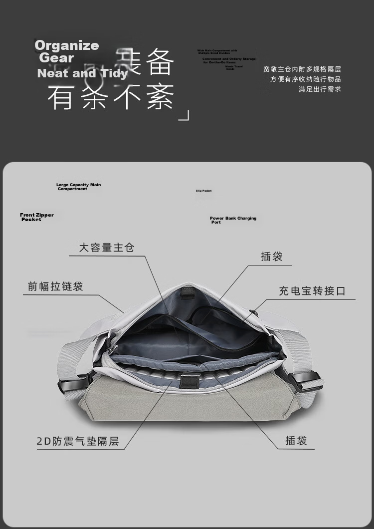 GYXX Star Trace Crossbody Bag, Unisex Shoulder Functional Chest Bag, Sports Casual Commuter Backpack, Trendy Large Capacity Tablet Messenger Bag 11