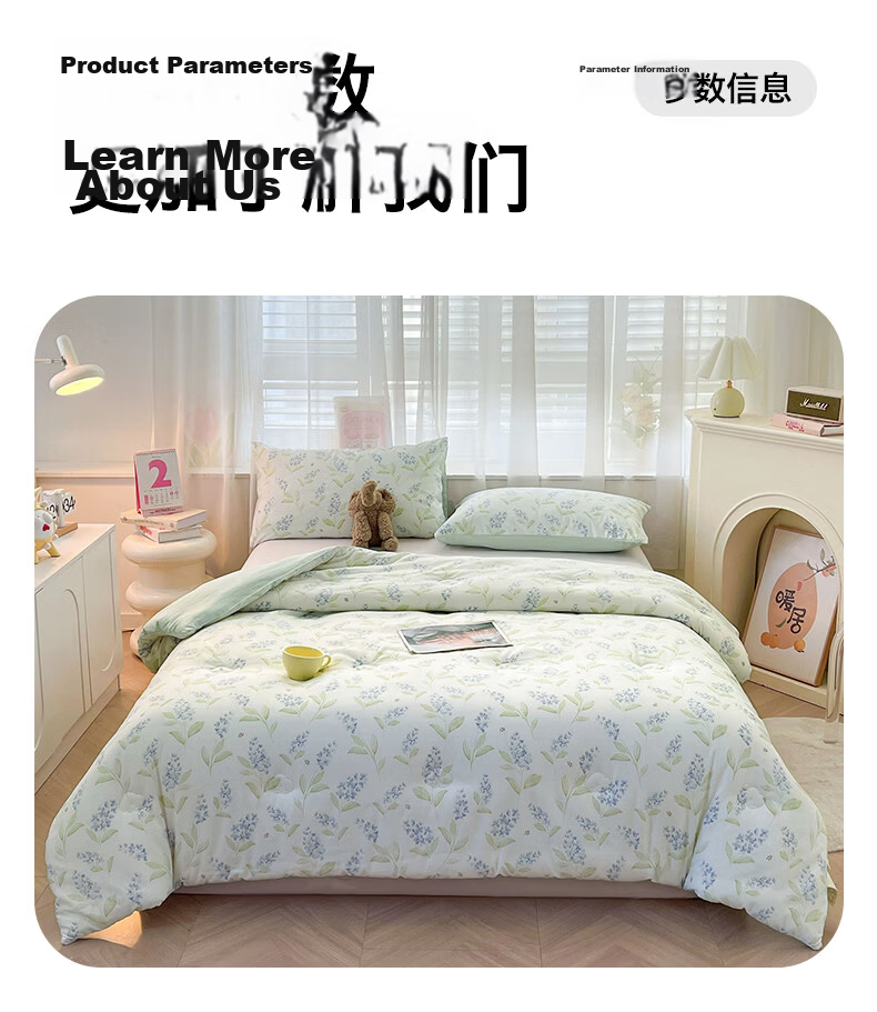 Hongdou Class A Antibacterial Xinjiang Cotton Quilt Core Single Spring and Autumn Quilt Core Air Conditioning Quilt Core 2*2.3m 4 Jin Leaf 19