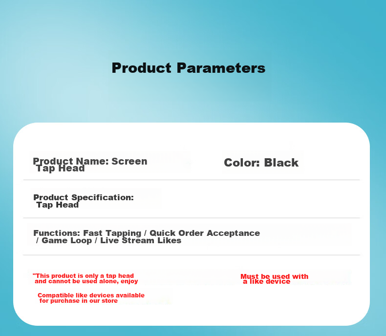 Masentek B02 Thumbs-Up Clicker, Automatic Mobile Screen Clicker, Single-Ticket Purchase, Red Packet, Heart Touch Screen Popular Douyin Live Streaming Hack, Physical Version Tablet PUBG 14