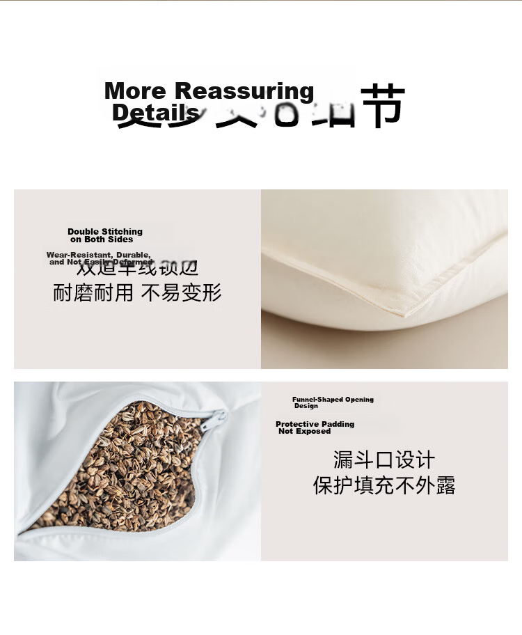 JD Original Xiao Jin Qiao Gold Label Model, 100% Buckwheat Hull Filling, Adjustable Height Herbal Pillow, Recommended by Purchase And Sales Department, Single Pack 10
