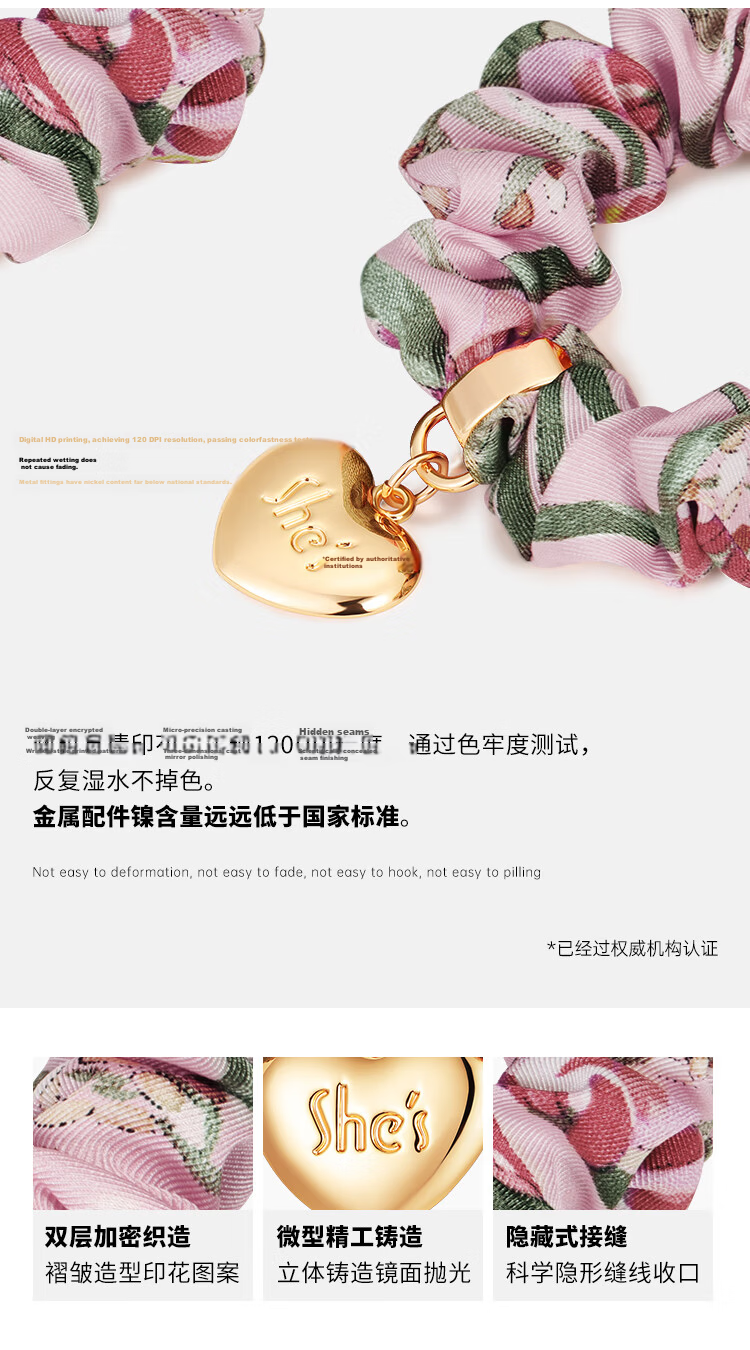 She's Heart-Shaped Professional Hair Tie Bun Hairband Fashionable Hair Accessory Birthday Gift for Girlfriend 10
