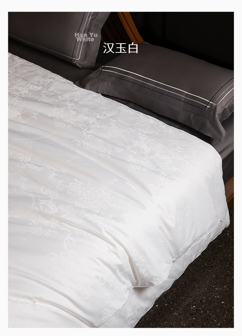 Silk Empress "Splendid Years" 100% Premium Mulberry Silk Quilt Spring and Autumn Quilt Core 4 Jin 200*230cm [White] 28