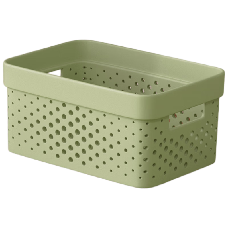 Baicaoyuan Desktop Storage Box Organizer Basket for Clothes Miscellaneous Items Snacks Cosmetics Storage Basket for Home Cabinet