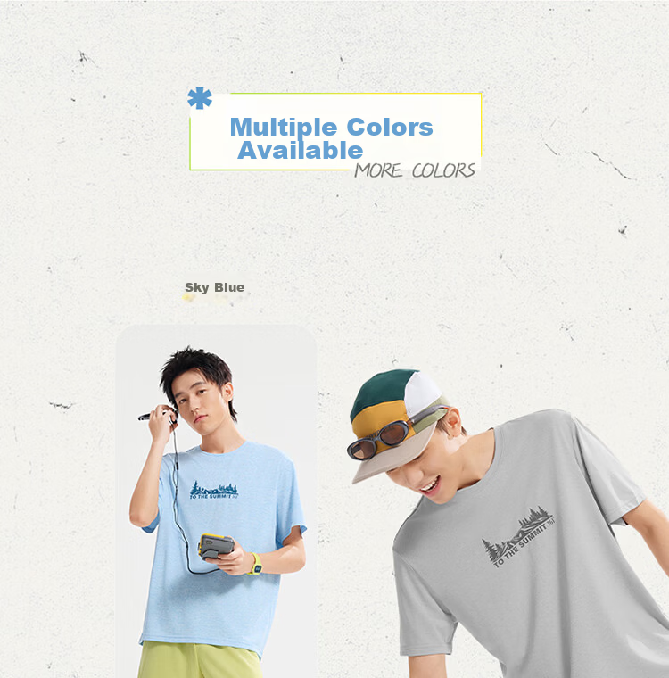 361° Men's T-Shirt Spring Summer New Quick-Dry Loose Outdoor Sports Casual Short Sleeve Top 652623102-2 7