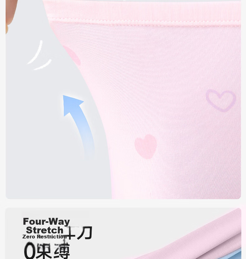 Nido Bear Girls' Cotton Boxer Briefs Children's Four-Point Underwear Toddler Girls Soft Breathable Shorts 15