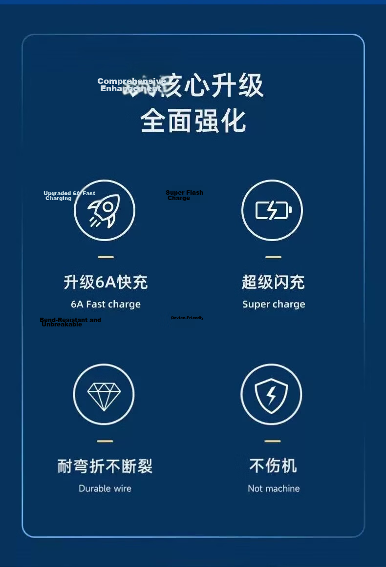 Yingqian Suitable for Xiaomi Data Cable Charging Cord, 90W/120W/6A Fast Charging, 3 Meters, 17/15/14/13, Redmi Turbo 3/4/Note14/k80, 605040/pro 2