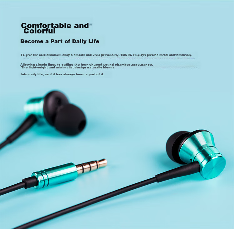 1MORE E1009 Wired In-Ear Headphones with Mic, Heavy Bass, Inline Control, Jay Chou Edition, Silver, Compatible with Phone, Computer, Gaming, Karaoke 6