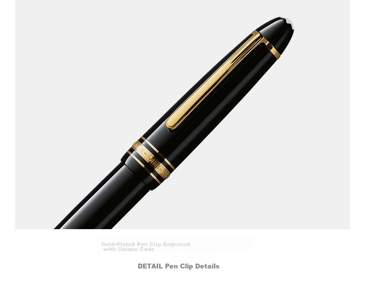 MONTBLANC Meisterstück 146 Platinum-Plated Fountain Pen F Nib 2850/132442 [Gift] 9