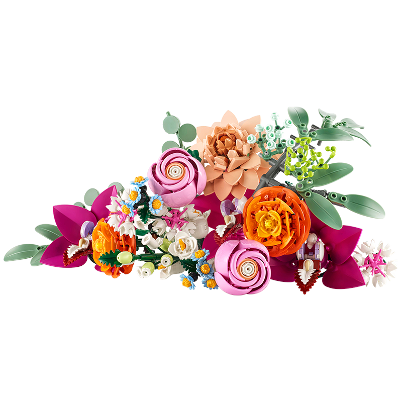 LEGO Building Blocks 10342 Blush Bouquet Heart Signal Toy Birthday Gift for Boys and Girls