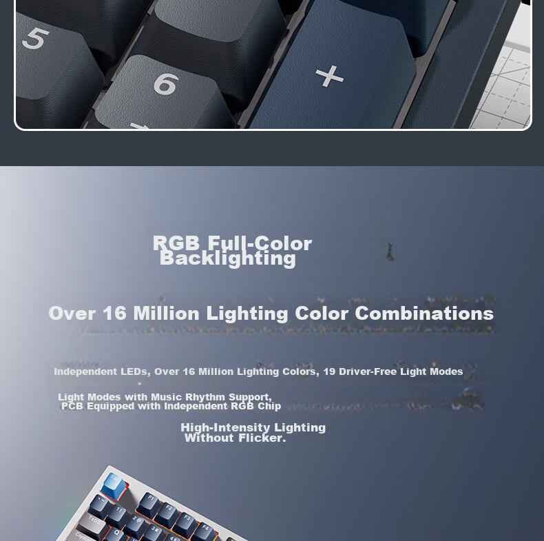 Langtu LT104 Thick Love Mechanical Keyboard Gaming Office Wired Customized Keyboard for Tablet Laptop 14