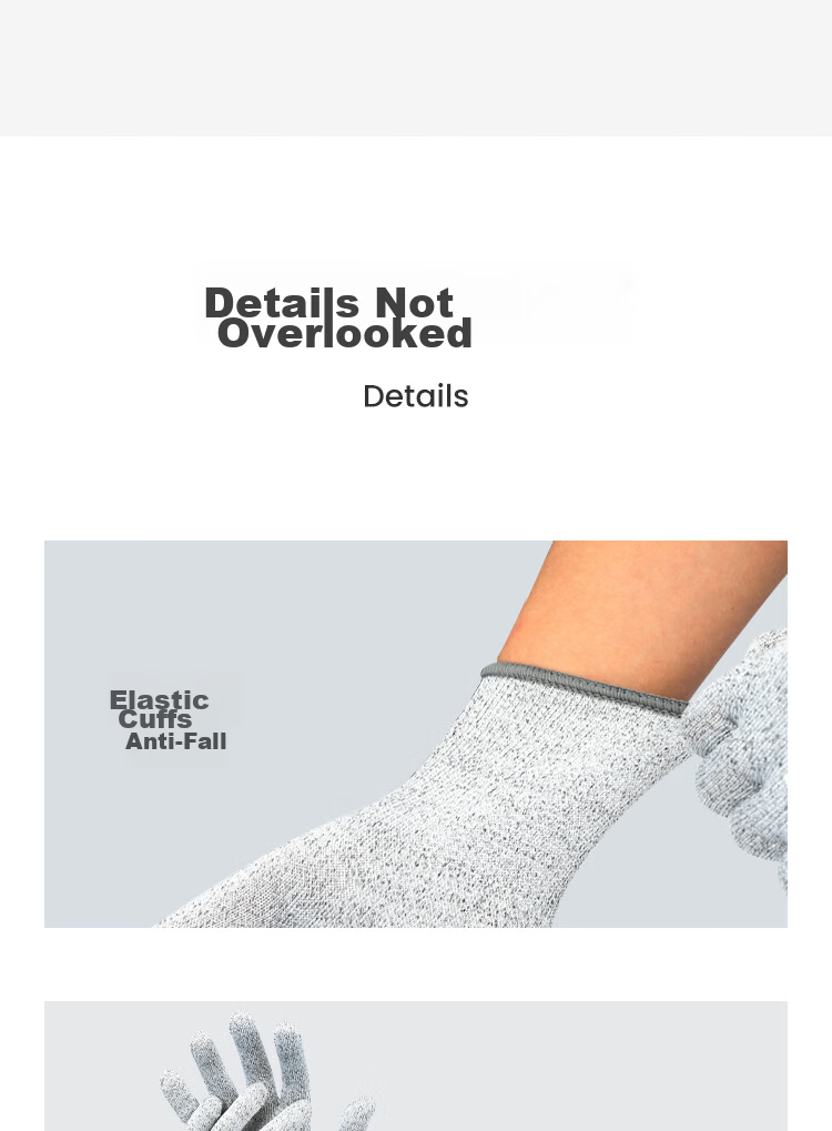 SAFETY-INXS Cut Resistant Gloves, Level 5 Anti-Cutting Work Gloves, Nitrile Anti-Slip Puncture Resistant, Fish Cleaning Outdoor Bite Protection, B-5032 7