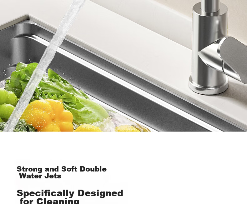 ARROW Kitchen Hot And Cold Faucet with 360° Rotating Double Control Tap for Sink [Renovation Subsidy 15%] 10
