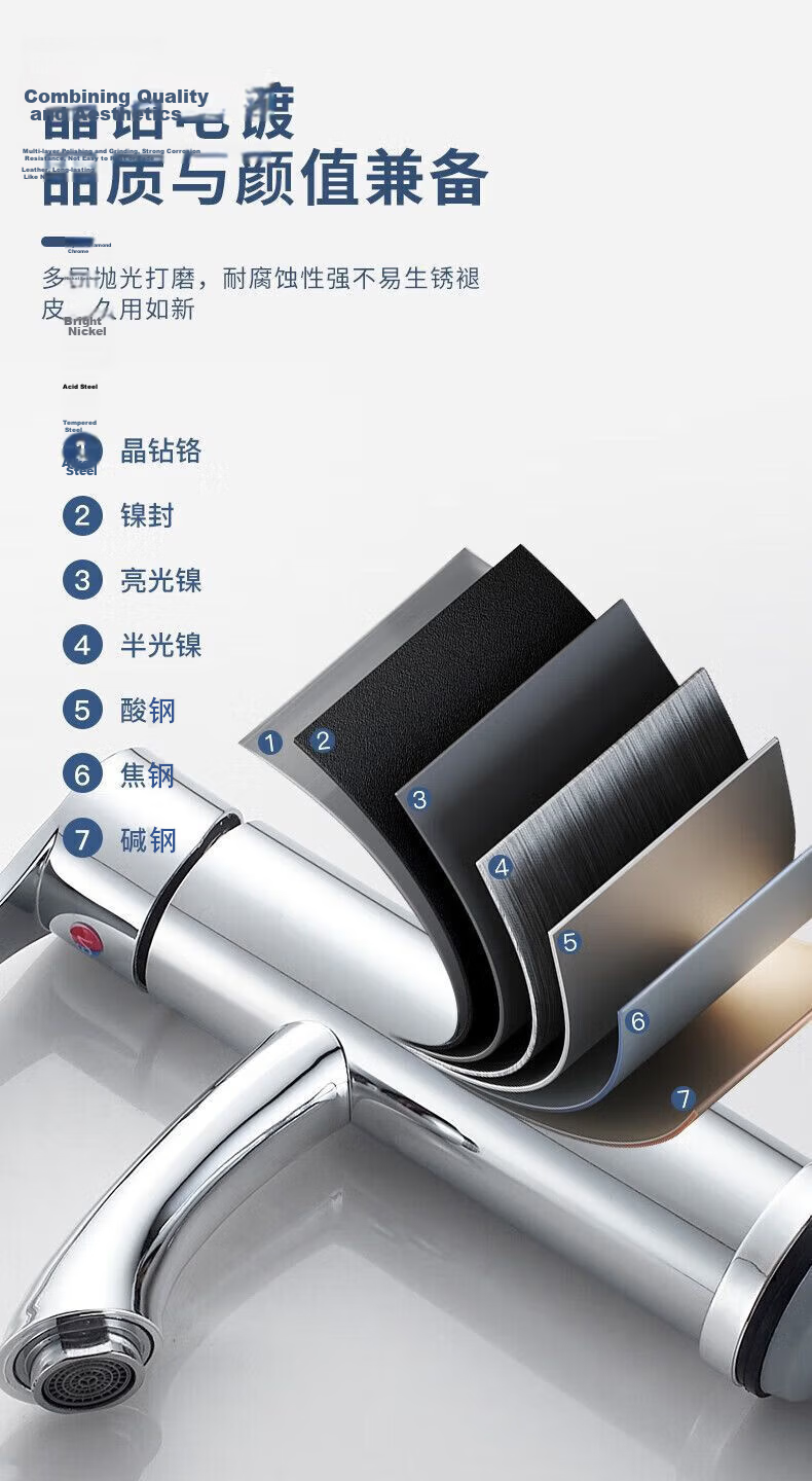 Baihan Single Cold Basin Faucet Thickened Body Bathroom Sink Tap 5