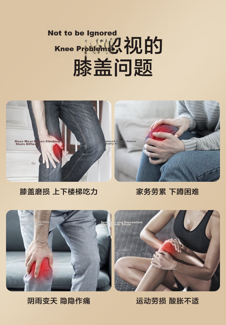 JD Original Knee Massager K2 [2-Pack], Leg Massager, Heated Knee Protector, Arthritis Relief, Cold Legs, Knee Hot Compress, Birthday Gift for Boyfriend, Girlfriend, Elders, Parents 3