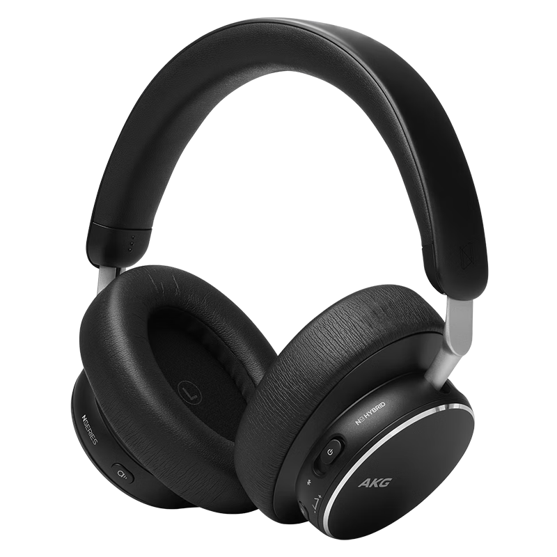 AKG N9 Flagship Sound Quality Over-Ear Wireless Noise-Cancelling Bluetooth Headphones 2.4G Quad-Mode Gaming Esports Music HiFi Compatible with Apple Huawei Black