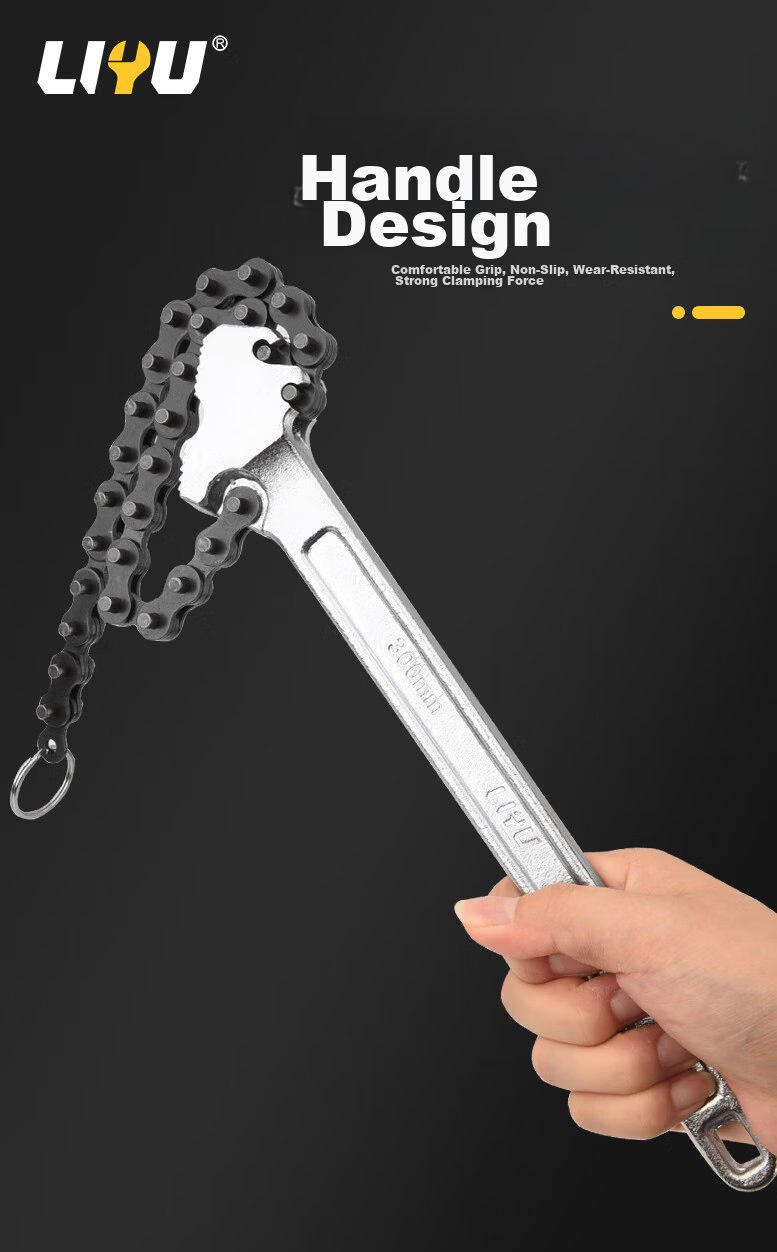 Liyu Forged Handle Chain Wrench Oil Filter Wrench Chain Filter Wrench 10