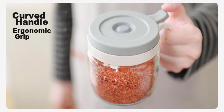 JD Original Seasoning Container, Salt Shaker, Kitchen Glass Jar for Home Use, Food-Grade (For Measuring Salt), 180ml 3
