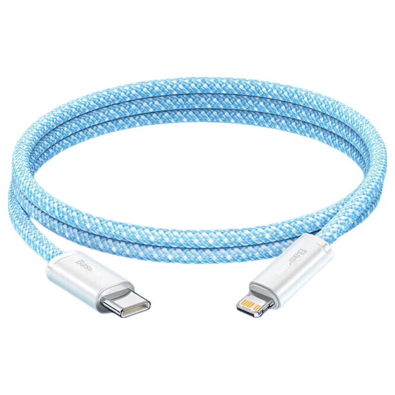 BASEUS Apple Data Cable, PD30/20W Fast Charging Cord, Type-C to Lightning Charging Cable, Suitable for IPhone 14/13 Pro Max/12/11 Phones And Car Use, 2 Meters Long, Blue