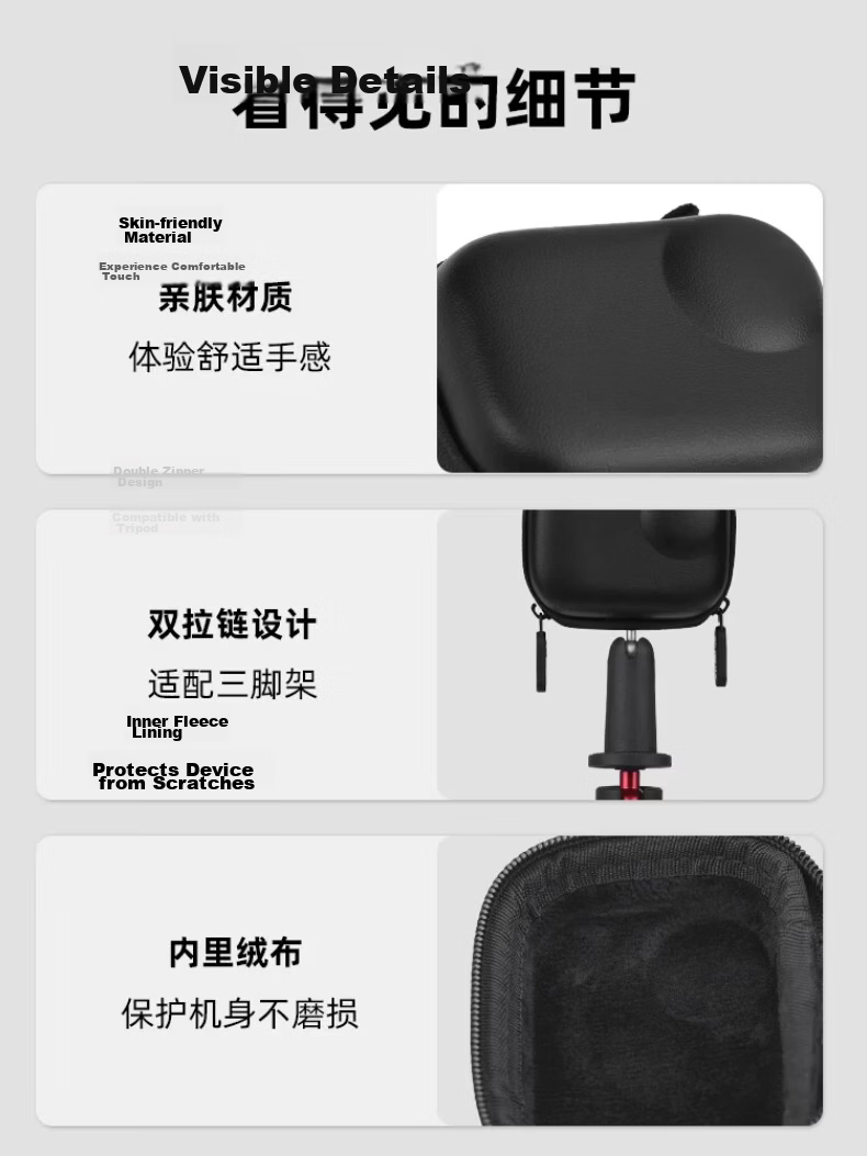 CHENSONG Compatible with Insta360 GO Ultra Storage Case Portable Carrying Bag GO Ultra Shockproof Protective Case Body Accessories 9