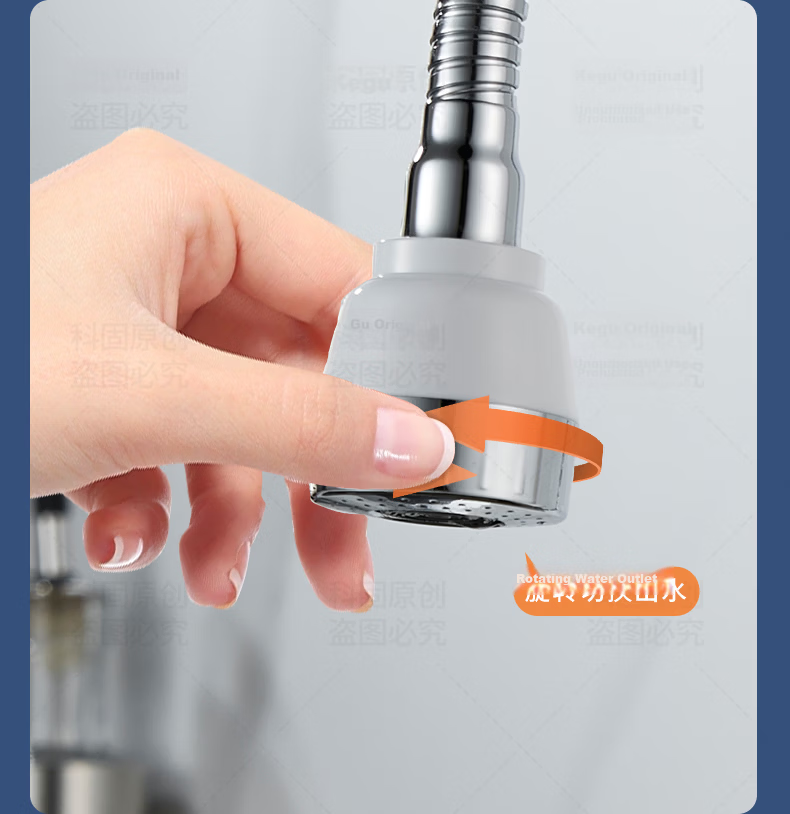 KEGOO Kitchen Faucet, Sink for Washing Vegetables And Dishes, Balcony Laundry Basin, Splash-Proof, Dual-Use Hot And Cold Water, All-Copper Body, K2022 12