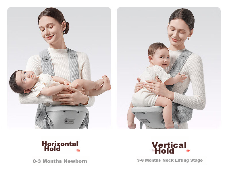 AIBEDILA Baby Waist Stool, Pressure-Relieving Carrier, Breathable And Lightweight for All Seasons, Suitable for Infants from 0 to 36 Months, Multi-Functional Baby Carrying Aid, Pink 22