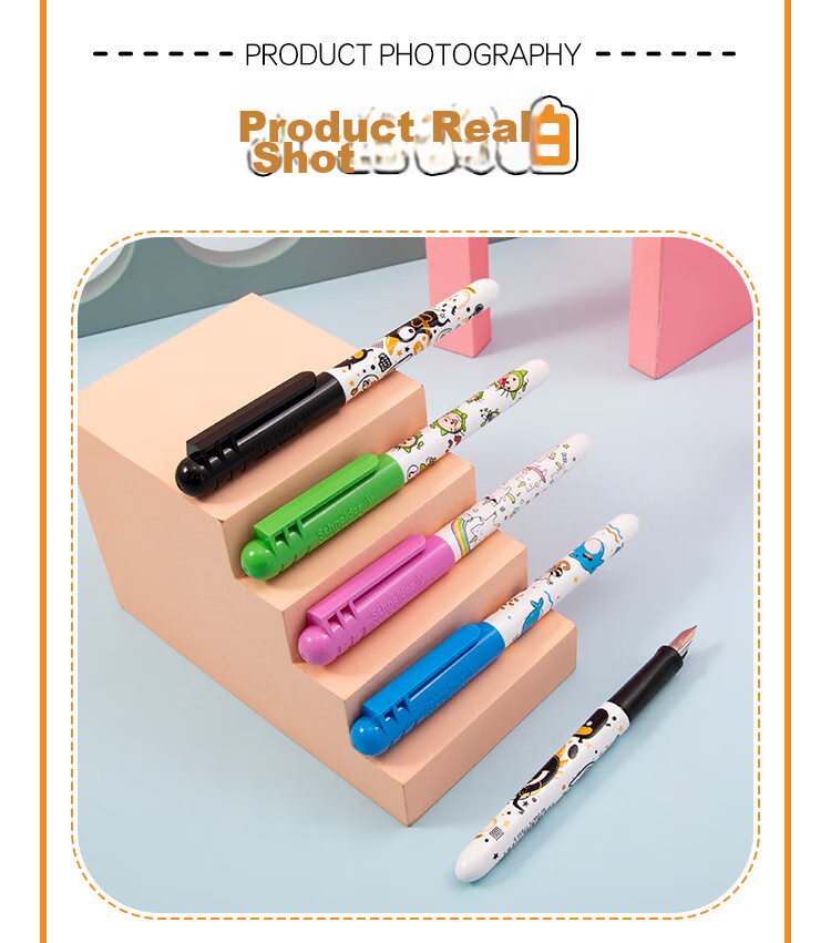 Schneider Back to School Elementary Student Fountain Pen Beginner Kids Practice Pen Birthday Gift EF Nib Cute Series - Underwater Paradise + Monster Party 12